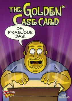 2001 Inkworks Simpsons Mania! #CL1 The Golden Case Card Front