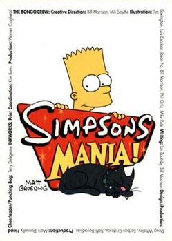 2001 Inkworks Simpsons Mania! #1 Simpsons Mania! Front