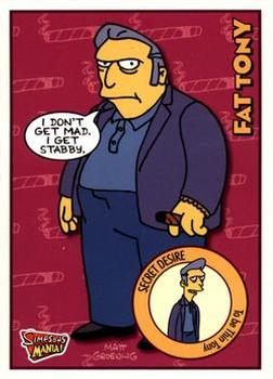 2001 Inkworks Simpsons Mania! #4 Fat Tony Front