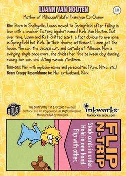 2001 Inkworks Simpsons Mania! #19 Luann vanHouten Back