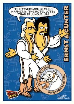2001 Inkworks Simpsons Mania! #22 Ernst & Gunter Front