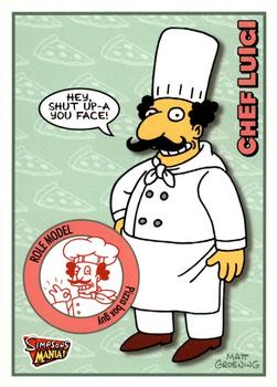 2001 Inkworks Simpsons Mania! #24 Chef Luigi Front