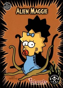2001 Inkworks Simpsons Mania! #42 Alien Maggie Front