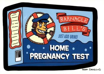 2001 Inkworks Simpsons Mania! #46 Barnacle Bill's Home Pregnancy Test Front