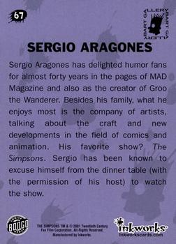 2001 Inkworks Simpsons Mania! #67 Sergio Aragones Back