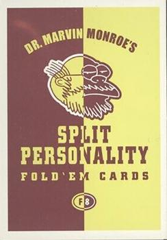 2001 Inkworks Simpsons Mania! - Dr. Marvin Monroe's Split-Personality Fold-'ems #F8 Montgomery Burns Back