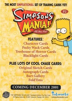 2001 Inkworks Simpsons Mania! - Promos #P2 Gee, Your Hair Smells Krusty Shampoo Back