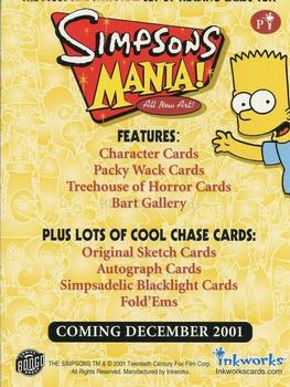 2001 Inkworks Simpsons Mania! - Promos #Pi King Kang Back