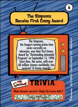 2000 Inkworks The Simpsons 10th Anniversary #6 First Emmy Back