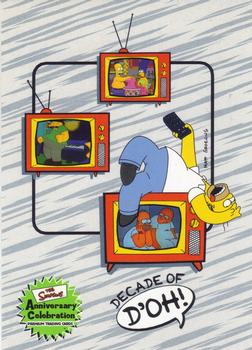 2000 Inkworks The Simpsons 10th Anniversary #9 Stark Raving Dad Front