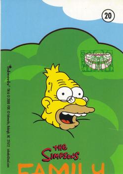 2000 Inkworks The Simpsons 10th Anniversary #20 Grampa Simpson Back