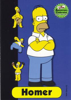 2000 Inkworks The Simpsons 10th Anniversary #21 Homer Simpson Front