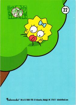 2000 Inkworks The Simpsons 10th Anniversary #22 Maggie Simpson Back
