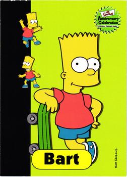 2000 Inkworks The Simpsons 10th Anniversary #23 Bart Simpson Front