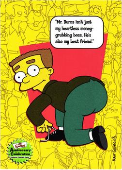 2000 Inkworks The Simpsons 10th Anniversary #29 Waylon Smithers Front