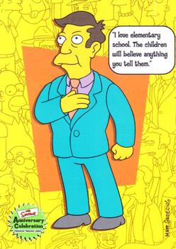 2000 Inkworks The Simpsons 10th Anniversary #30 Seymour Skinner Front