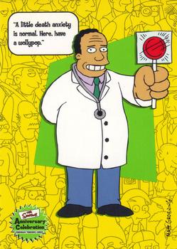 2000 Inkworks The Simpsons 10th Anniversary #32 Dr. Julius Hibbert Front
