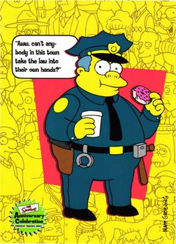 2000 Inkworks The Simpsons 10th Anniversary #33 Chief Wiggum Front