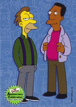 2000 Inkworks The Simpsons 10th Anniversary #42 Lenny & Carl Front