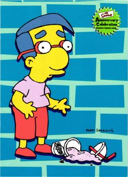 2000 Inkworks The Simpsons 10th Anniversary #45 Milhouse Front