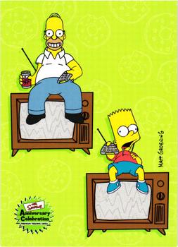 2000 Inkworks The Simpsons 10th Anniversary #62 Couch Potato Front