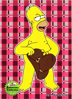 2000 Inkworks The Simpsons 10th Anniversary #68 Howdy Homer Front