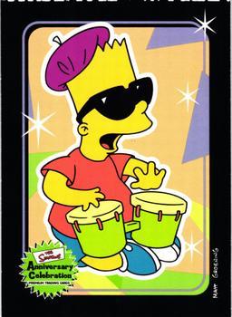 2000 Inkworks The Simpsons 10th Anniversary #73 Bongo Bart Front