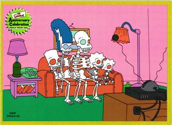 2000 Inkworks The Simpsons 10th Anniversary #78 Family Skeletons Front