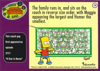 2000 Inkworks The Simpsons 10th Anniversary #79 Reverse Order Back