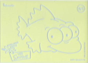 2000 Inkworks The Simpsons 10th Anniversary - Nuclear Neon #N1 Three-eyed Fish Front
