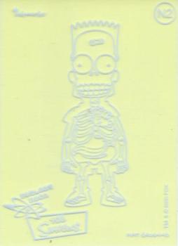 2000 Inkworks The Simpsons 10th Anniversary - Nuclear Neon #N2 Bart Simpson Front