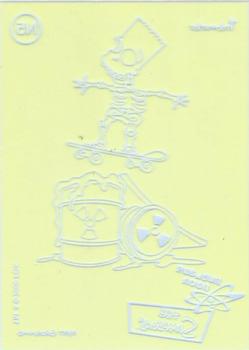 2000 Inkworks The Simpsons 10th Anniversary - Nuclear Neon #N5 Bart Simpson Back