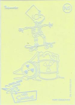 2000 Inkworks The Simpsons 10th Anniversary - Nuclear Neon #N5 Bart Simpson Front