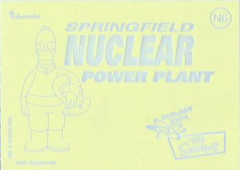 2000 Inkworks The Simpsons 10th Anniversary - Nuclear Neon #N6 Homer Simpson Front
