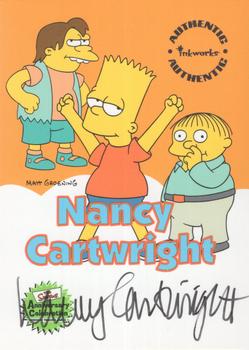 2000 Inkworks The Simpsons 10th Anniversary - Autographs #A4 Nancy Cartwright Front