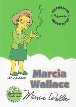 2000 Inkworks The Simpsons 10th Anniversary - Autographs #A5 Marcia Wallace Front