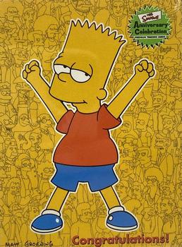 2000 Inkworks The Simpsons 10th Anniversary - Autographs #R1 Redemption Card Front