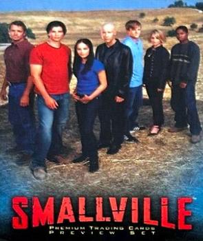 2002 Inkworks Smallville Previews #PR-1 Title Card - Smallville Cast Front