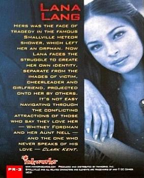 2002 Inkworks Smallville Previews #PR-3 Lana Lang Back