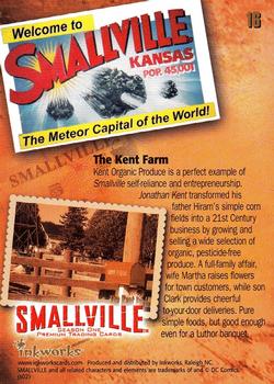 2002 Inkworks Smallville Season 1 #16 The Kent Farm Back
