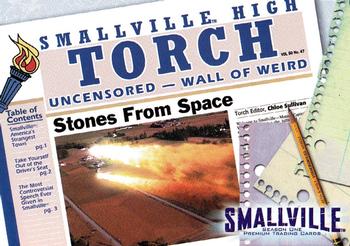 2002 Inkworks Smallville Season 1 #28 Stones From Space Front