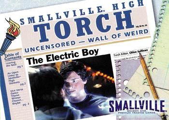 2002 Inkworks Smallville Season 1 #33 The Electric Boy Front