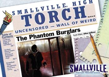 2002 Inkworks Smallville Season 1 #34 The Phantom Burglars Front