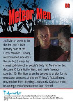 2002 Inkworks Smallville Season 1 #59 Meteor Men Back