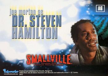 2002 Inkworks Smallville Season 1 - Autographs #A6 Joe Morton Back