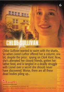 2004 Inkworks Smallville Season 3 #6 Chloe Sullivan Back