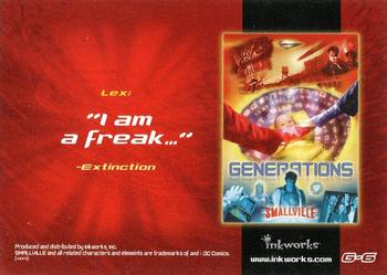 2004 Inkworks Smallville Season 3 - Generations Puzzle #G-6 Lex: 