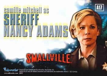 2004 Inkworks Smallville Season 3 - Autographs #A17 Camille Mitchell Back