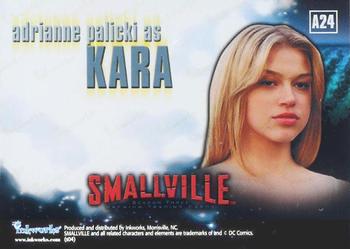 2004 Inkworks Smallville Season 3 - Autographs #A24 Adrianne Palicki Back
