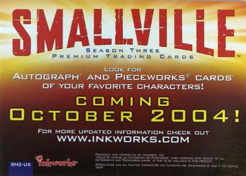 2004 Inkworks Smallville Season 3 - Promos #SM3-UK Lex Luthor Back